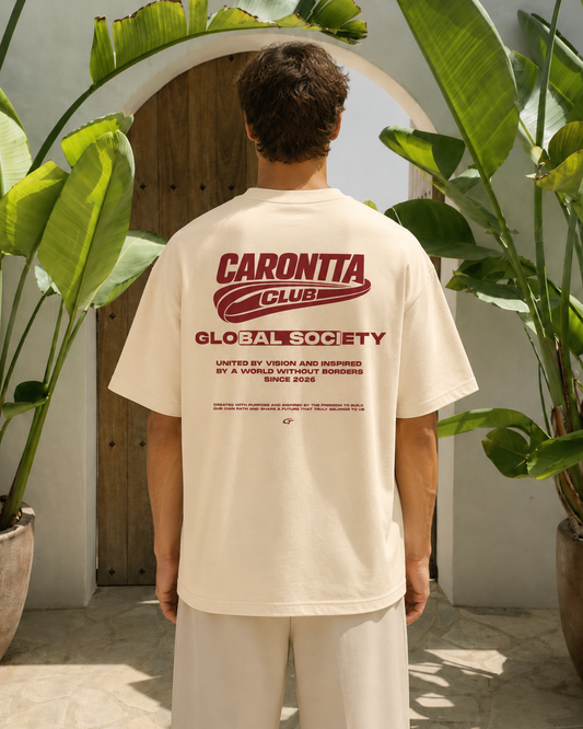 GLOBAL SOCIETY T-SHIRT BEIGE