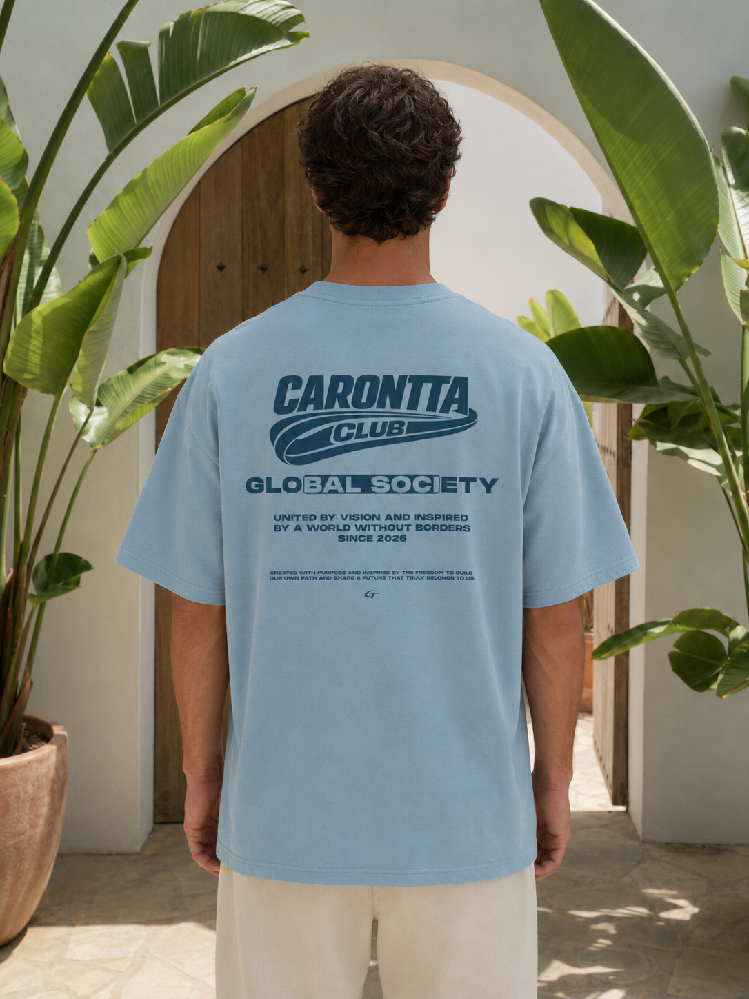 GLOBAL SOCIETY T-SHIRT BLUE